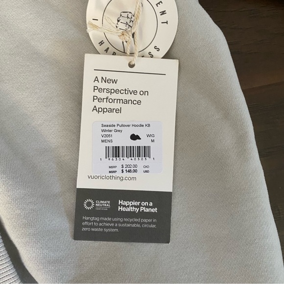 New with tag vouri * Kelsey Brooks infinite reflection hoodie men’s size M - Picture 5 of 9